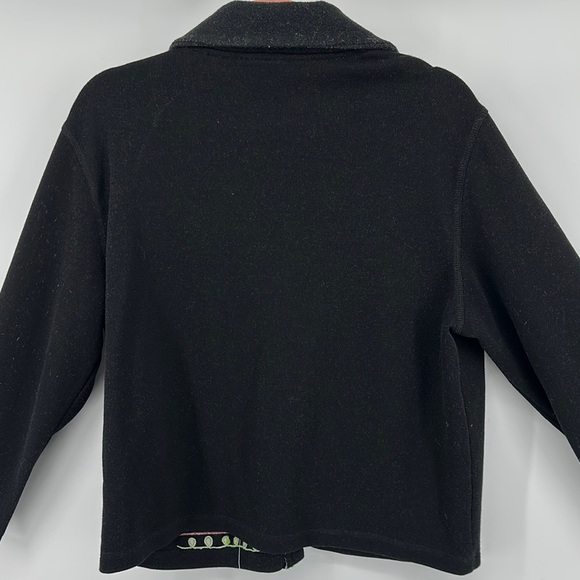 Onque Casuals Ugly Christmas Black&Red Cardigan Sweater w/Festive Designs SzL - Picture 12 of 12